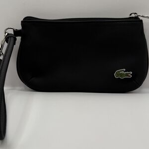 Lacoste Black Pouch with Logo (Clutch)